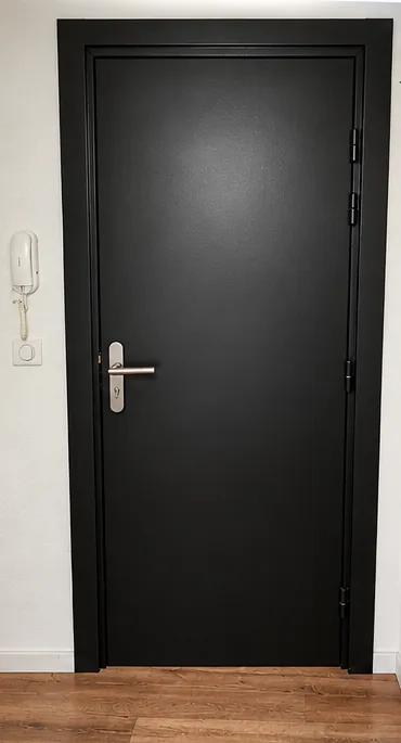 Porte remise à neuf, après
